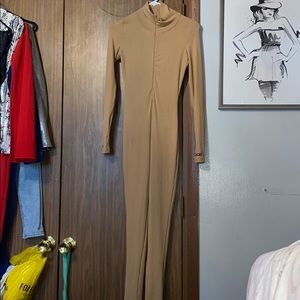 Lucky label nude jumpsuit